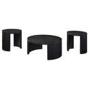 Sweeney 3-piece Coffee and End Occasional Table Set Black