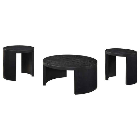 Sweeney 3-piece Coffee and End Occasional Table Set Black