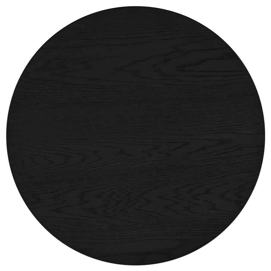 Sweeney 39-inch Round Wood Occasional Cocktail Coffee Table Black