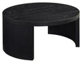 Home & Sleep Outlet - Sweeney 39-inch Round Wood Occasional Cocktail Coffee Table Black