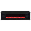 Deiter 79-inch TV Stand Fireplace Media Console Black