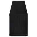 Deiter 79-inch TV Stand Fireplace Media Console Black