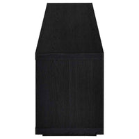 Deiter 79-inch TV Stand Fireplace Media Console Black