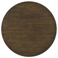 Sweeney 39-inch Round Wood Occasional Cocktail Coffee Table Dark Walnut