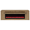 Eddy 79-inch 2-door TV Stand Fireplace Media Console Mango