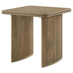 Home & Sleep Outlet - Adina Square Wood Side End Table Distressed Light Brown
