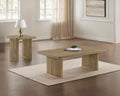 Home & Sleep Outlet - Adina 2-piece Wood Coffee Table Set Distressed Light Brown