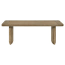 Adina 2-piece Wood Coffee Table Set Distressed Light Brown