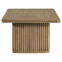 Adina Rectangular Wood Coffee Table Distressed Light Brown