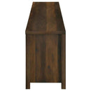 Enfield 71-inch TV Stand Fireplace Media Console Dark Pine