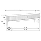 Home & Sleep Outlet - Croyden 71-inch TV Stand Media Console Weathered Natural