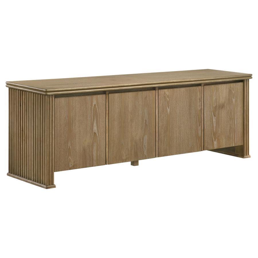 Home & Sleep Outlet - Adina 70-inch TV Stand Media Console Distressed Light Brown