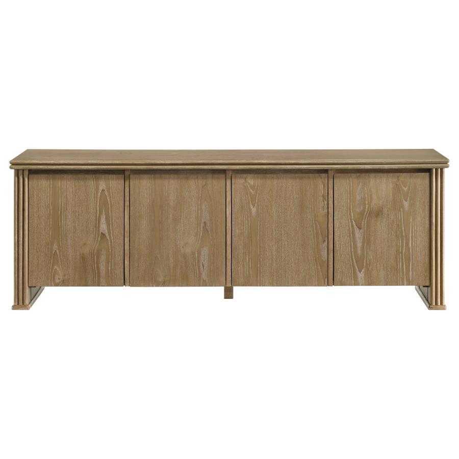 Home & Sleep Outlet - Adina 70-inch TV Stand Media Console Distressed Light Brown