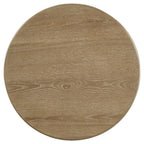 Home & Sleep Outlet - Adina Round Wood Side End Table Distressed Light Brown