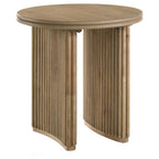 Home & Sleep Outlet - Adina 2-piece Round Coffee Table Set Distressed Light Brown