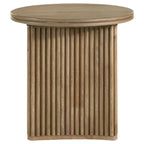 Home & Sleep Outlet - Adina 2-piece Round Coffee Table Set Distressed Light Brown