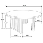 Home & Sleep Outlet - Adina 2-piece Round Coffee Table Set Distressed Light Brown