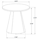 Franklin 2-piece Round Pedestal Coffee Table Set Grey and Dark Brown - Home & Sleep Outlet