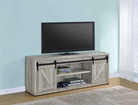Brockton 2-door Engineered Wood 71-inch TV Stand Grey Driftwood - Home & Sleep Outlet