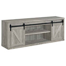 Brockton 2-door Engineered Wood 71-inch TV Stand Grey Driftwood - Home & Sleep Outlet