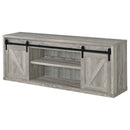 Brockton 2-door Engineered Wood 71-inch TV Stand Grey Driftwood - Home & Sleep Outlet