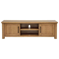 Beasley 2-Door 71-Inch Wood TV Stand Media Console Golden Oak - Home & Sleep Outlet