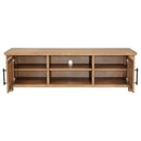 Beasley 2-Door 71-Inch Wood TV Stand Media Console Golden Oak - Home & Sleep Outlet