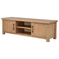 Beasley 2-Door 71-Inch Wood TV Stand Media Console Golden Oak - Home & Sleep Outlet