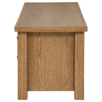 Beasley 2-Door 71-Inch Wood TV Stand Media Console Golden Oak - Home & Sleep Outlet