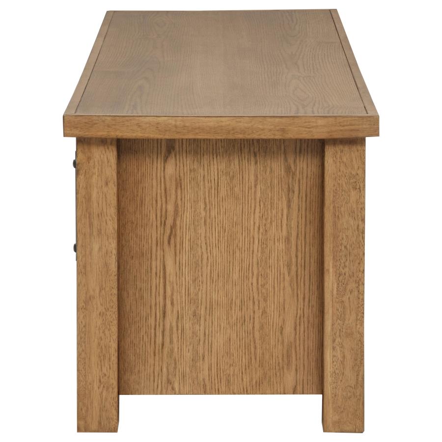 Beasley 2-Door 71-Inch Wood TV Stand Media Console Golden Oak - Home & Sleep Outlet
