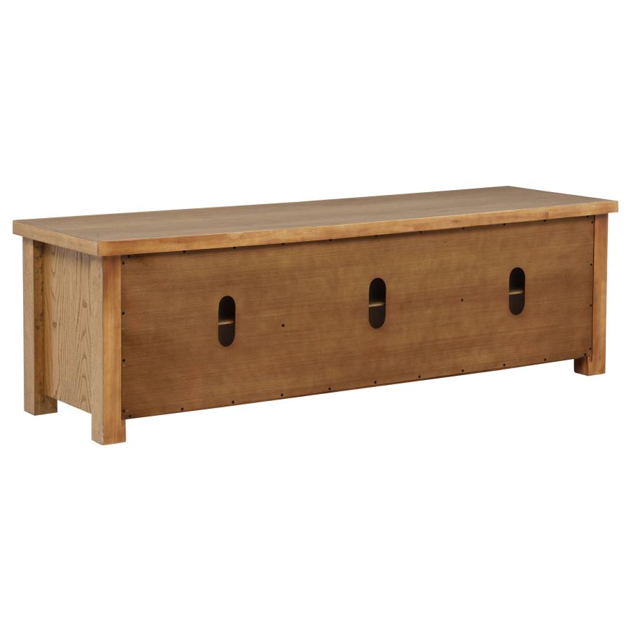 Beasley 2-Door 71-Inch Wood TV Stand Media Console Golden Oak - Home & Sleep Outlet