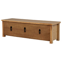 Beasley 2-Door 71-Inch Wood TV Stand Media Console Golden Oak - Home & Sleep Outlet