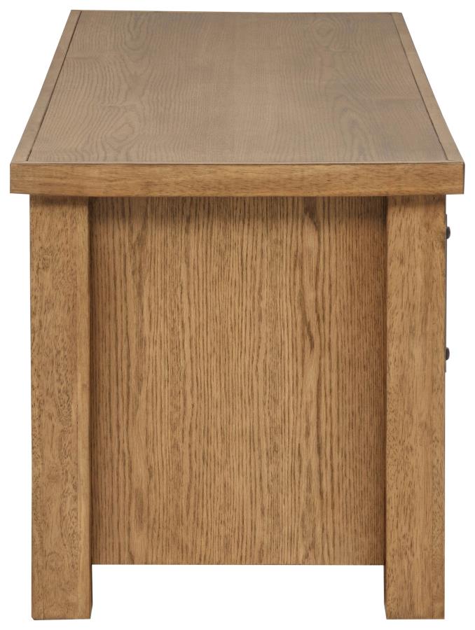 Beasley 2-Door 71-Inch Wood TV Stand Media Console Golden Oak - Home & Sleep Outlet