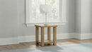 Beasley Square Wood End Side Table With Shelf Golden Oak - Home & Sleep Outlet