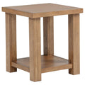 Home & Sleep Outlet - Beasley Square Wood End Side Table With Shelf Golden Oak