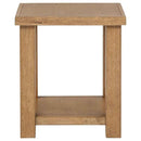 Beasley Square Wood End Side Table With Shelf Golden Oak - Home & Sleep Outlet