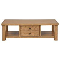 Beasley 3-Piece Wood Coffee Table Set Golden Oak - Home & Sleep Outlet