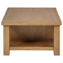 Beasley 2-Drawer Wood Coffee Table Golden Oak - Home & Sleep Outlet