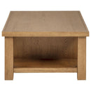 Beasley 2-Drawer Wood Coffee Table Golden Oak - Home & Sleep Outlet