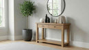 Beasley 2-Drawer Wood Console Table Golden Oak - Home & Sleep Outlet