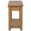 Beasley 2-Drawer Wood Console Table Golden Oak - Home & Sleep Outlet