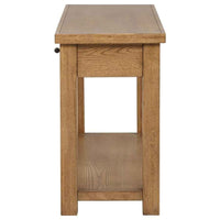 Beasley 2-Drawer Wood Console Table Golden Oak - Home & Sleep Outlet