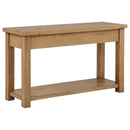 Beasley 2-Drawer Wood Console Table Golden Oak - Home & Sleep Outlet