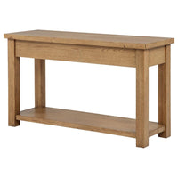 Beasley 2-Drawer Wood Console Table Golden Oak - Home & Sleep Outlet