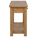 Beasley 2-Drawer Wood Console Table Golden Oak - Home & Sleep Outlet