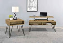 Fanning 2-piece Lift Top Coffee and End Table Set Golden Oak - Home & Sleep Outlet