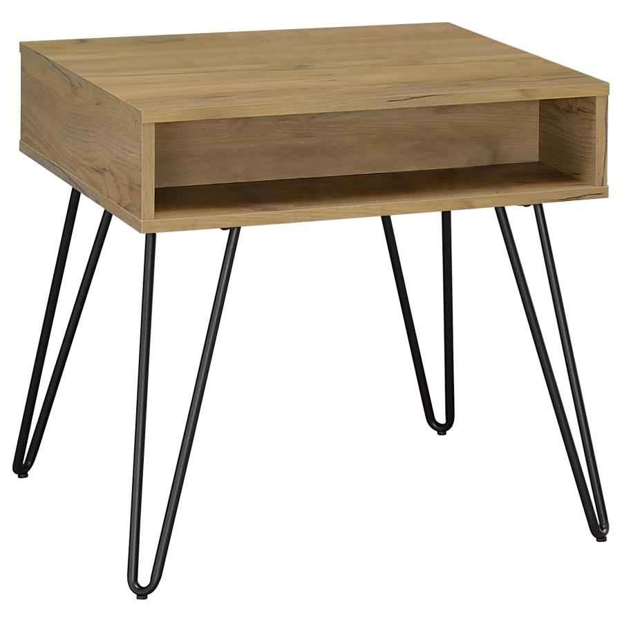 Fanning 2-piece Lift Top Coffee and End Table Set Golden Oak - Home & Sleep Outlet