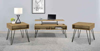 Fanning 3-piece Lift Top Coffee and End Table Set Golden Oak - Home & Sleep Outlet