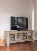 Solano 71-inch 2-door TV Stand Media Console Weathered Mango - Home & Sleep Outlet