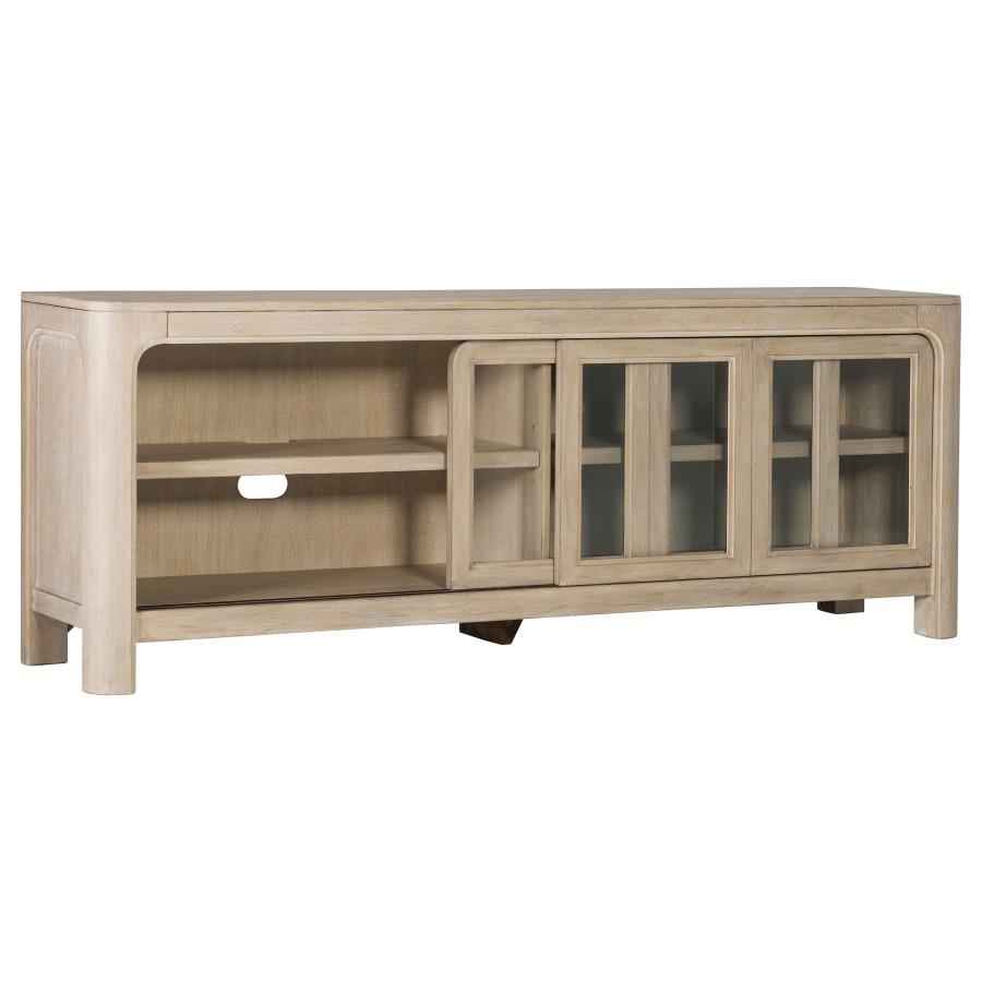 Solano 71-inch 2-door TV Stand Media Console Weathered Mango - Home & Sleep Outlet